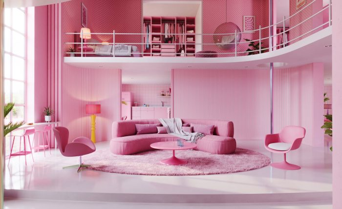 Barbie dream house interior design