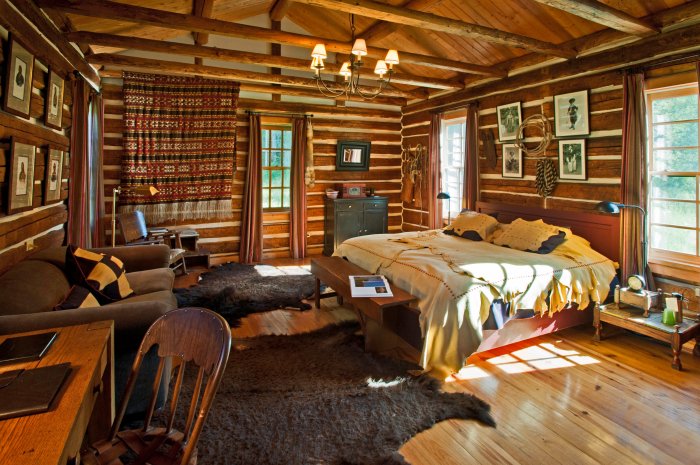 Cabin log ideas homes rustic interior interiors decorating mountain style living wall article