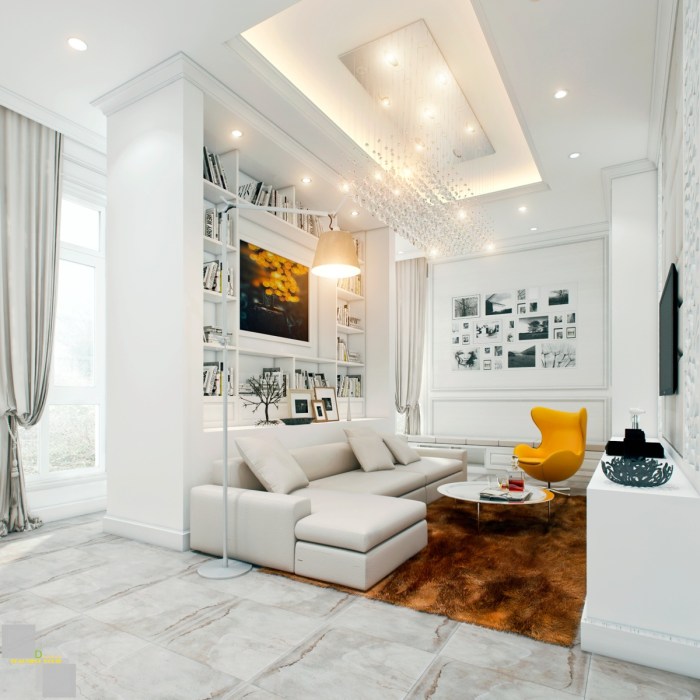 Beautiful white house interior design